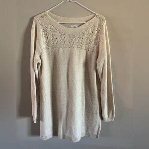 Croft & Barrow Beige Knit Top